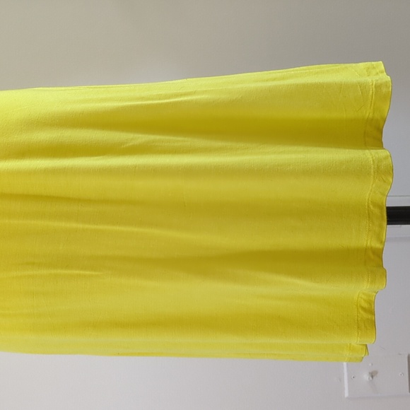 Twin-Set Sunshine Yellow Ruffled Midi Dress - Picture 4 of 16